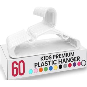 Utopia Home Plastic Kids Hangers for Baby Clothes Nursery & Closet Durable, Slim & Space Saving Toddler & Infant Hangers (Pack of 60, White) Utopia Home Plastic Kids Hangers for Baby Clothes Nursery & Closet Durable, Slim & Space Saving Toddler & Infant Hangers (Pack of 60, White)