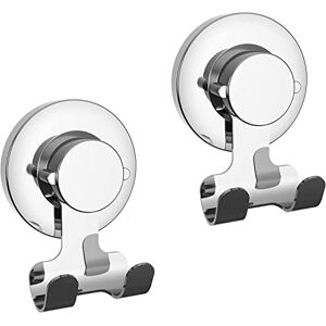 Bathika Suction Cup Hooks Razor Holder Powerful Vacuum Organizer for Towel, Razor, Coat, Bathrobe and Loofah 304 Stainless Steel Removable Hooks for Bathroom & Kitchen, Towel Hanger Storage (2 Pack) Bathika Suction Cup Hooks Razor Holder Powerful Vacuum Organizer for Towel, Razor, Coat, Bathrobe and Loofah 304 Stainless Steel Removable Hooks for Bathroom & Kitchen, Towel Hanger Storage (2 Pack)