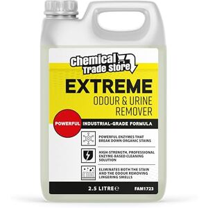 Chemical Trade Store Extreme Odour & Urine Remover 2.5L Enzyme-Based Cleaner for Pet & Household Smells Eliminates Stains & Bad Odours from Carpets, Upholstery & Hard Floors Chemical Trade Store Extreme Odour & Urine Remover 2.5L Enzyme-Based Cleaner for Pet & Household Smells Eliminates Stains & Bad Odours from Carpets, Upholstery & Hard Floors