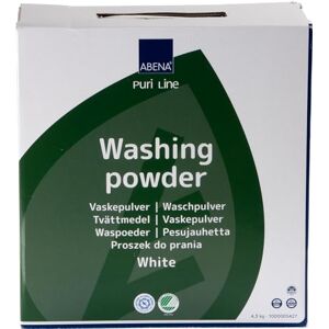 ABENA Washing Powder 4.3kg Jumbo Pack of Non scented Washing Detergent for light coloured clothing, Laundry Powder that's gentle on even the most sensitive skin. ABENA Washing Powder 4.3kg Jumbo Pack of Non scented Washing Detergent for light coloured clothing, Laundry Powder that's gentle on even the most sensitive skin.