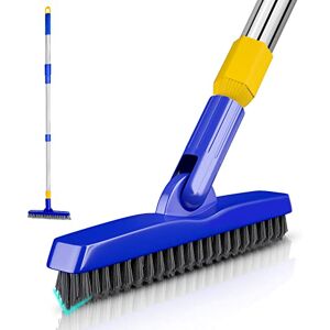 Ittar Grout Brush with Long Handle, 33-55 Inch Telescopic Handle V-Shape Stiff Bristles Tile Floor Grout Scrubber Deep Cleaner Brush for Kitchen, Bathroom, Shower, Baseboards, Hard-to-Reach Corners Ittar Grout Brush with Long Handle, 33-55 Inch Telescopic Handle V-Shape Stiff Bristles Tile Floor Grout Scrubber Deep Cleaner Brush for Kitchen, Bathroom, Shower, Baseboards, Hard-to-Reach Corners