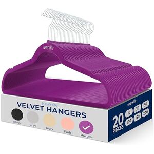 SereneLife Velvet Hangers 20 Pcs - Support up to 4.5kg SereneLife Velvet Hangers 20 Pcs - Support up to 4.5kg