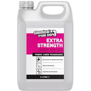 Chemical Trade Store Laundry Sanitiser 5L Antibacterial Fabric Cleaner Kills 99.9% Bacteria, Fresh Linen Scent Ideal for Clothing & Pet Bedding Chemical Trade Store Laundry Sanitiser 5L Antibacterial Fabric Cleaner Kills 99.9% Bacteria, Fresh Linen Scent Ideal for Clothing & Pet Bedding