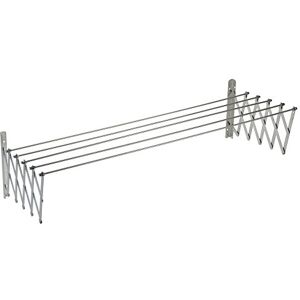 Sauvic Extendable Wall Mounted 18/10 Stainless Steel Clothes Airer 140 cm Sauvic Extendable Wall Mounted 18/10 Stainless Steel Clothes Airer 140 cm