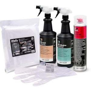 ERRECOM Cleaning Kit for Air Conditioners, includes Wally, Universal Cleaning Cover Bag Wally; 600 ml Aerosol Can Cleaner for Evaporator; BIO-Acid and BIO-Alkaline 2L Cleaners for Condensers, gloves ERRECOM Cleaning Kit for Air Conditioners, includes Wally, Universal Cleaning Cover Bag Wally; 600 ml Aerosol Can Cleaner for Evaporator; BIO-Acid and BIO-Alkaline 2L Cleaners for Condensers, gloves