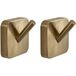 Gedy Set of 2 Tonga Matt Gold Hangers Gedy Set of 2 Tonga Matt Gold Hangers