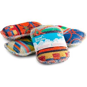 Kilo Non-Scratch Washing Up Mini Scrubby Sponge/Scouring Pad, Double Sided Eco-Friendly Cotton Mini Cleaning Cloth (Set of 4) Kilo Non-Scratch Washing Up Mini Scrubby Sponge/Scouring Pad, Double Sided Eco-Friendly Cotton Mini Cleaning Cloth (Set of 4)