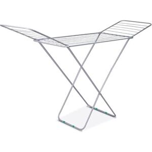 Lexi Clothes Airer Foldable Drying Rack, 18m Laundry Airer Clothes Horse with Wings, Heavy Duty Metal Indoor Outdoor Airer, 23 Bars Grey Lexi Clothes Airer Foldable Drying Rack, 18m Laundry Airer Clothes Horse with Wings, Heavy Duty Metal Indoor Outdoor Airer, 23 Bars Grey
