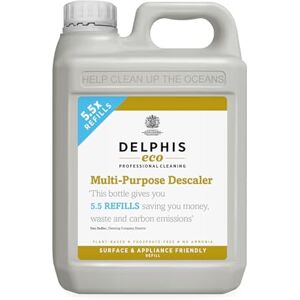 DELPHISECO Delphis Eco Multi Purpose Descaler 2 Litre Refill Eco Friendly Descaler for Kettles, Coffee Machines, Showerheads, Dishwashers, Irons and more DELPHISECO Delphis Eco Multi Purpose Descaler 2 Litre Refill Eco Friendly Descaler for Kettles, Coffee Machines, Showerheads, Dishwashers, Irons and more