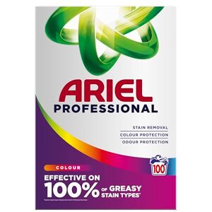 PROCTER AND GAMBLE Ariel Professional Colour Washing Powder Detergent 5.5kg – 100 Washes – Powerful Stain Removal & Colour Protection PROCTER AND GAMBLE Ariel Professional Colour Washing Powder Detergent 5.5kg – 100 Washes – Powerful Stain Removal & Colour Protection