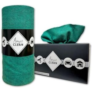 Phoenix Roll of Microfibre Cloth Box of 75 Reusable Microfibre Cloths Magic Cleaning Cloths for Windows and Cars, Microfibre, Microfibre Cloth 30 x 30 cm, Thick and Absorbent Green Phoenix Roll of Microfibre Cloth Box of 75 Reusable Microfibre Cloths Magic Cleaning Cloths for Windows and Cars, Microfibre, Microfibre Cloth 30 x 30 cm, Thick and Absorbent Green
