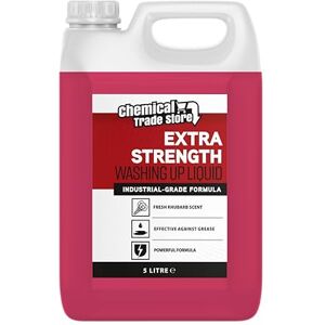 Chemical Trade Store Rhubarb Washing Up Liquid High Strength Washing Up Liquid for Commercial Kitchens & Home Use Long-Lasting Foam Cuts Through Grease 5L Chemical Trade Store Rhubarb Washing Up Liquid High Strength Washing Up Liquid for Commercial Kitchens & Home Use Long-Lasting Foam Cuts Through Grease 5L