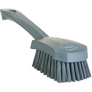 Vikan 419288 Short Handle Scrubbing Brush- Stiff Gray Vikan 419288 Short Handle Scrubbing Brush- Stiff Gray