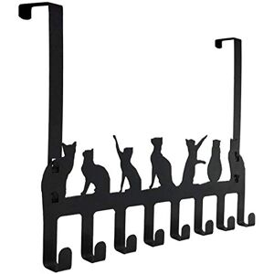Wintek Over The Door Hook Hanger, Heavy Duty Organizer Rack for Towel, Hat,Hoodies,Coat, Cloth,Bag 8 Hooks (Black) Wintek Over The Door Hook Hanger, Heavy Duty Organizer Rack for Towel, Hat,Hoodies,Coat, Cloth,Bag 8 Hooks (Black)