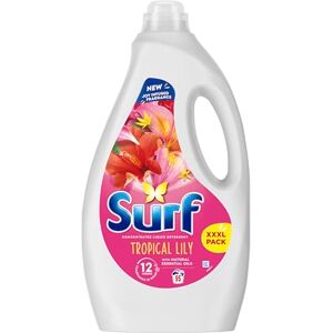 Surf Tropical Lily Laundry Washing Liquid Detergent with a joy-infused fragrance & natural essential oils lasting up to 12 hours in wear for brilliantly clean results 95 washes 2.565 L Surf Tropical Lily Laundry Washing Liquid Detergent with a joy-infused fragrance & natural essential oils lasting up to 12 hours in wear for brilliantly clean results 95 washes 2.565 L