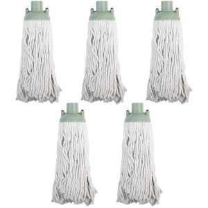 JVL String Mop Head Replacement – Grey (Pack of 5) – Machine Washable Microfibre Refill Heads JVL String Mop Head Replacement – Grey (Pack of 5) – Machine Washable Microfibre Refill Heads