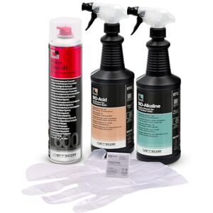 ERRECOM Cleaning Kit for Air Conditioners, includes Power Clean-IN (600mL Aerosol Can) Cleaner for Evaporators, BIO-Acid + BIO-Alkaline (2L) Condenser Cleaners with Biodegradable Surfactants, Gloves ERRECOM Cleaning Kit for Air Conditioners, includes Power Clean-IN (600mL Aerosol Can) Cleaner for Evaporators, BIO-Acid + BIO-Alkaline (2L) Condenser Cleaners with Biodegradable Surfactants, Gloves