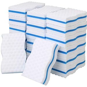 ASelected Chemical Free Melamine Sponges Sandwich Magic Eraser Sponge Cleaning Blocks Cleaner Wall Wipes for Stain & Mark Removal White, Pack of 20 ASelected Chemical Free Melamine Sponges Sandwich Magic Eraser Sponge Cleaning Blocks Cleaner Wall Wipes for Stain & Mark Removal White, Pack of 20