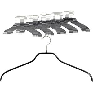 MAWA Black Space Saving Non Slip Hangers for Shirts and Blouses - Hangers MAWA Black Space Saving Non Slip Hangers for Shirts and Blouses - Hangers