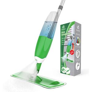 VOUNOT ® Spray Mop for Cleaning Floors, Microfibre Mop with 2 Washable Pades & 650ml Refillable Bottle, 360 Degree Spin for Hardwood, Marble, Tile, Laminate, Green VOUNOT ® Spray Mop for Cleaning Floors, Microfibre Mop with 2 Washable Pades & 650ml Refillable Bottle, 360 Degree Spin for Hardwood, Marble, Tile, Laminate, Green