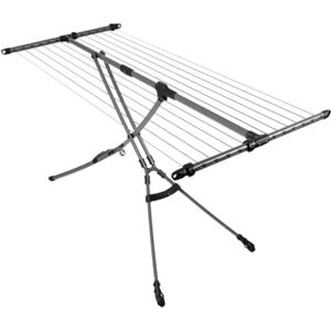 Hill's Hills Indoor & Outdoor Portable Airer – Compact foldable clothes drying rack for home and garden, Monument Grey Hill's Hills Indoor & Outdoor Portable Airer – Compact foldable clothes drying rack for home and garden, Monument Grey