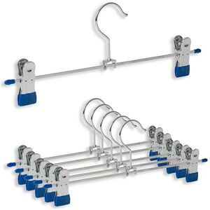 IPEA Slim Metal Trouser Hangers Set of 6 - Space-Saving Wardrobe Organizers IPEA Slim Metal Trouser Hangers Set of 6 - Space-Saving Wardrobe Organizers