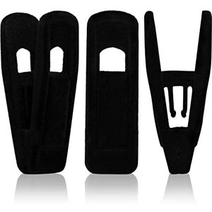 Tinfol Velvet Hangers - 50pc Black Pants Hangers, Strong Finger Flocked Clips for Slim-line Clothes - Hangers and Clips Tinfol Velvet Hangers - 50pc Black Pants Hangers, Strong Finger Flocked Clips for Slim-line Clothes - Hangers and Clips