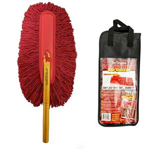 California Car Duster CCD-Original Standard Car Duster with Wooden Handle, Red California Car Duster CCD-Original Standard Car Duster with Wooden Handle, Red