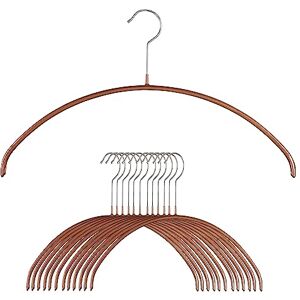 MAWA by Reston Lloyd Euro Series Non-Slip Space Saving Steel Clothes Hanger for Shirts, Dresses, Sweaters, Style 40/P,Copper MAWA by Reston Lloyd Euro Series Non-Slip Space Saving Steel Clothes Hanger for Shirts, Dresses, Sweaters, Style 40/P,Copper