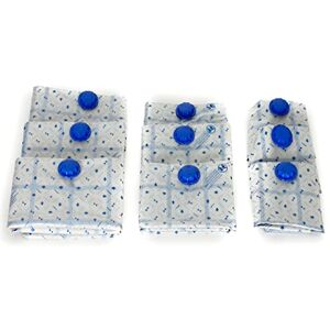 Lavatelli VACCUM STORAGE BAGS FAMILY, Set with 9 storage bags vacuum pack, vacuum storage bags for clothes, clothes storage, vacuum bags, space-saving, size 3xS 40x60 cm 3xM 60x90 cm 3xL 70x120 cm Lavatelli VACCUM STORAGE BAGS FAMILY, Set with 9 storage bags vacuum pack, vacuum storage bags for clothes, clothes storage, vacuum bags, space-saving, size 3xS 40x60 cm 3xM 60x90 cm 3xL 70x120 cm