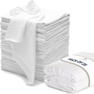 Valengo Fabrics VALENGO Lint Free Cotton Cloth Rags, Soft Tshirt Rags for Staining Wood, Cast Iron, Cleaning, Dusting, Polishing, Painting Art Pack of 28 (17”x17”) Valengo Fabrics VALENGO Lint Free Cotton Cloth Rags, Soft Tshirt Rags for Staining Wood, Cast Iron, Cleaning, Dusting, Polishing, Painting Art Pack of 28 (17”x17”)