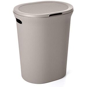 TATAY Baobab Laundry Basket, 40L Capacity, Polypropylene, BPA free, with Lid. Taupe. Measures 41 x 33 x 50 cm TATAY Baobab Laundry Basket, 40L Capacity, Polypropylene, BPA free, with Lid. Taupe. Measures 41 x 33 x 50 cm