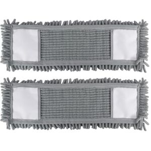 JVL Chenille Mop Replacement Cleaning Pad – Machine Washable Microfibre Refill – Grey (Pack of 2) JVL Chenille Mop Replacement Cleaning Pad – Machine Washable Microfibre Refill – Grey (Pack of 2)