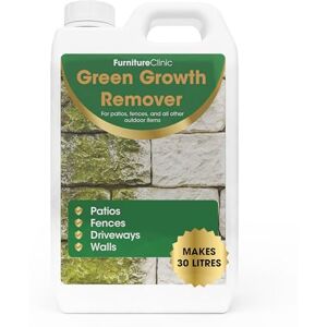 Furniture Clinic Patio Cleaner Concentrate 5L Makes 30L Green Stain Removal For Patios, Wood Decking or Fence, Driveways, Roofs & Block Paving Cleaning Green Growth Remover Furniture Clinic Patio Cleaner Concentrate 5L Makes 30L Green Stain Removal For Patios, Wood Decking or Fence, Driveways, Roofs & Block Paving Cleaning Green Growth Remover