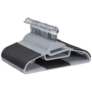 Amazon Basics Grey Rubber Coated Plastic Hangers - Hangers Amazon Basics Grey Rubber Coated Plastic Hangers - Hangers