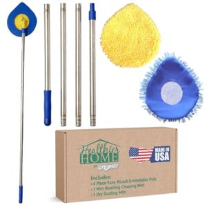 Chomp Wall Dust and Wash Mop - Microfiber, 60 Inch - Dusting Mop Chomp Wall Dust and Wash Mop - Microfiber, 60 Inch - Dusting Mop