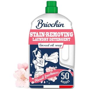 Briochin JACQUES –– Stain-Removing Laundry Detergent – 50 washes Powerful action against tough stains – Effective even at 20°C – Long-lasting floral fragrance – 2.27L Briochin JACQUES –– Stain-Removing Laundry Detergent – 50 washes Powerful action against tough stains – Effective even at 20°C – Long-lasting floral fragrance – 2.27L