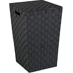 WENKO Laundry bin Adria Square in Black, 33 x 33 x 53 cm WENKO Laundry bin Adria Square in Black, 33 x 33 x 53 cm