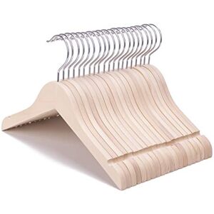 Nature Smile 20 Pack Unfinished/Natural Kids Baby Children Toddler Wooden Shirt Dress Coat Hangers with No Painting 360°Stronger Anti-Rust Chrome Swivel Hook Extra Smoothly Cut Notches Nature Smile 20 Pack Unfinished/Natural Kids Baby Children Toddler Wooden Shirt Dress Coat Hangers with No Painting 360°Stronger Anti-Rust Chrome Swivel Hook Extra Smoothly Cut Notches