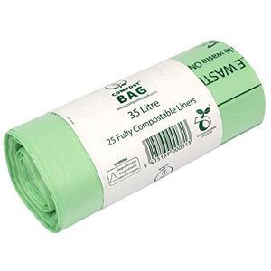All-Green 35/40 Litre x 25 Compostable Bags Compost Bag Kitchen Food Waste Compost Liners 35/40L EN 13432 Bin Bags with Composting Guide 35L 40L All-Green 35/40 Litre x 25 Compostable Bags Compost Bag Kitchen Food Waste Compost Liners 35/40L EN 13432 Bin Bags with Composting Guide 35L 40L