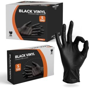 The Real Touch Disposable Gloves, 1000 Count, Latex-Free, Powder-Free, Food Grade, Comfortable Fit, Multi-Purpose Black Vinyl Gloves for Food Handling, Cleaning & Beauty (1000, S) The Real Touch Disposable Gloves, 1000 Count, Latex-Free, Powder-Free, Food Grade, Comfortable Fit, Multi-Purpose Black Vinyl Gloves for Food Handling, Cleaning & Beauty (1000, S)