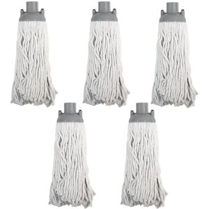 JVL String Mop Head Replacement – Green (Pack of 5) – Machine Washable Microfibre Refill Heads JVL String Mop Head Replacement – Green (Pack of 5) – Machine Washable Microfibre Refill Heads