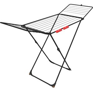Vileda Universal Ultimate Black Clothes Airer Holds 2 washloads with 18M Drying Rack Space with Sock Hanger Wheels for Easy Transport Compact Clothes Dryer Vileda Universal Ultimate Black Clothes Airer Holds 2 washloads with 18M Drying Rack Space with Sock Hanger Wheels for Easy Transport Compact Clothes Dryer