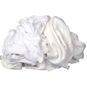 Buffalo (10521 Absorbent White Recycled T-Shirt Cloth Rags 1 lb. Box for All-Purpose Wiping, Cleaning, and Polishing Made from 100% Recycled Materials Buffalo (10521 Absorbent White Recycled T-Shirt Cloth Rags 1 lb. Box for All-Purpose Wiping, Cleaning, and Polishing Made from 100% Recycled Materials