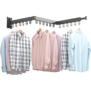 BOQORAD Aluminum Clothes Drying Rack,Wall Mounted Space-Saver,Retractable,Collapsible, Strong Load-Bearing,for Balcony,Laundry,Wardrobe,Kitchen,Parlour,Bathroom,Bedroom(Windproof Ring, Three Pole) BOQORAD Aluminum Clothes Drying Rack,Wall Mounted Space-Saver,Retractable,Collapsible, Strong Load-Bearing,for Balcony,Laundry,Wardrobe,Kitchen,Parlour,Bathroom,Bedroom(Windproof Ring, Three Pole)