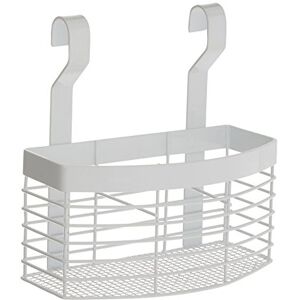Premier Housewares Sorello Hanging Storage Basket, Iron, White, 12 x 20 x 21 cm Premier Housewares Sorello Hanging Storage Basket, Iron, White, 12 x 20 x 21 cm