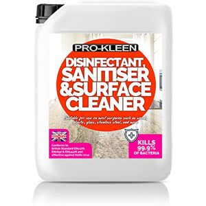 Pro-Kleen Y12D Disinfectant Sanitiser Surface Cleaner 5L, ULV Cold Fogger Liquid, Alcohol Free, Industrial Strength, Kills 99.9% Bacteria EN11276 EN1650 EN14476 Dilutes Upto 25:1 Pro-Kleen Y12D Disinfectant Sanitiser Surface Cleaner 5L, ULV Cold Fogger Liquid, Alcohol Free, Industrial Strength, Kills 99.9% Bacteria EN11276 EN1650 EN14476 Dilutes Upto 25:1