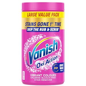 Vanish Gold Oxi Action Stain Remover Powder for clothes, 1.41kg, No Pre-Treat Needed, Safe on Colours & Whites Vanish Gold Oxi Action Stain Remover Powder for clothes, 1.41kg, No Pre-Treat Needed, Safe on Colours & Whites