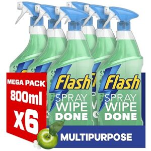 FLASH Spray Wipe Done Apple Blossom Cleaning Spray, 6 x 800 ml FLASH Spray Wipe Done Apple Blossom Cleaning Spray, 6 x 800 ml