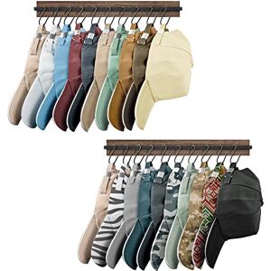 Yiiwinwy Hat Rack for Baseball Caps, 2 Pack Hat Hangers with 20 Hooks Modern Wall Mounted Hat Organizer Storage Cap Holder for Wall Closet Door Bedroom Entryway Yiiwinwy Hat Rack for Baseball Caps, 2 Pack Hat Hangers with 20 Hooks Modern Wall Mounted Hat Organizer Storage Cap Holder for Wall Closet Door Bedroom Entryway